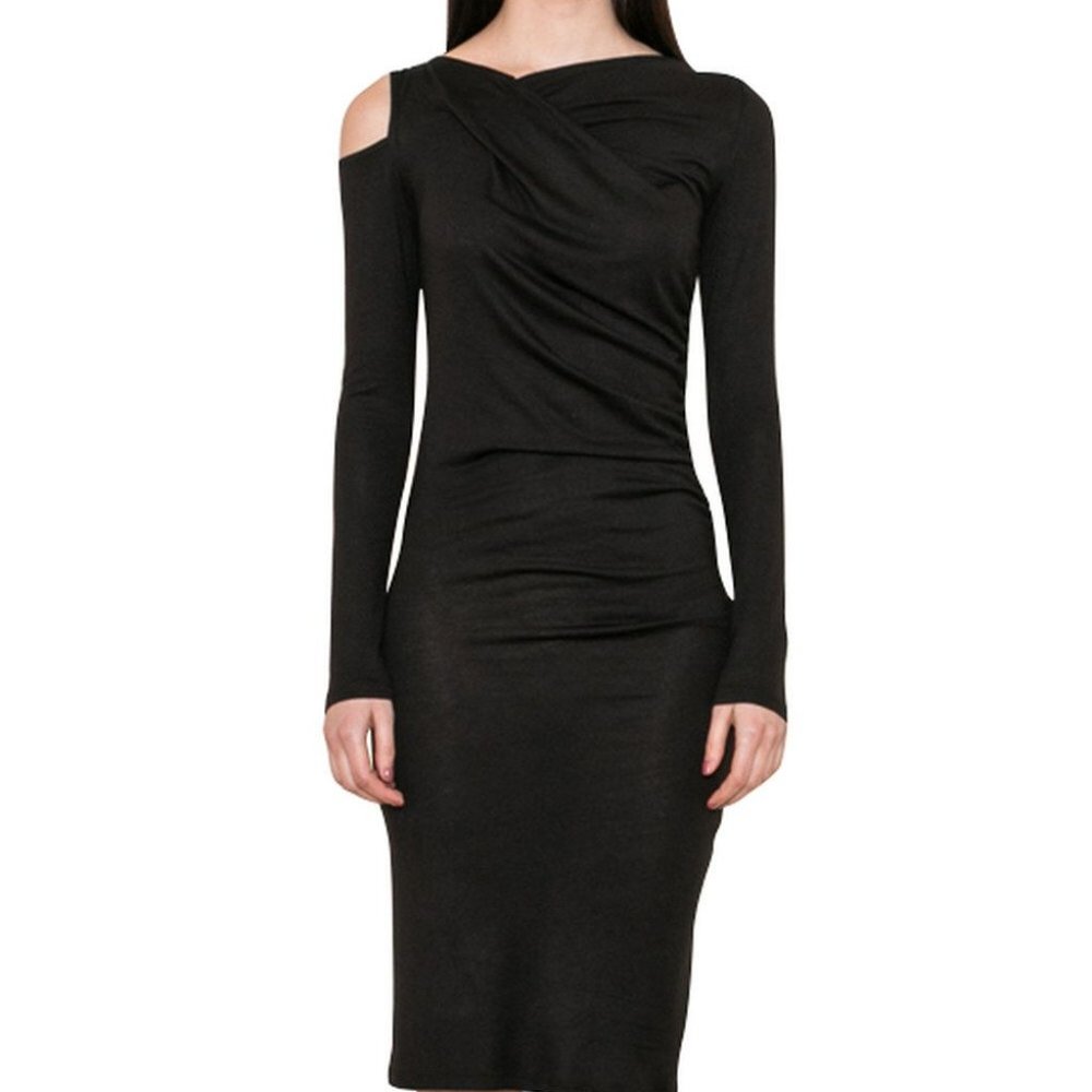 Slate 61 Shoulder-Cutout Bodycon Dress